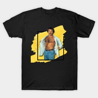 Tom Selleck//Yellow Splash T-Shirt